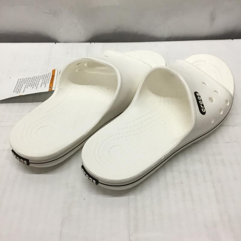 クロックス crocs サンダル サンダル クロックバンドスライド タグ付 23.0cm 無地 白 / ホワイト / レディース USED 古着 中古 10119318