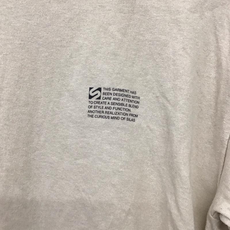 サイラス SILAS Tシャツ 長袖 10194108 LS TEE TAGLINE M 無地 X ロゴ、文字 ベージュ / ベージュ / メンズ USED 古着 中古 10136889