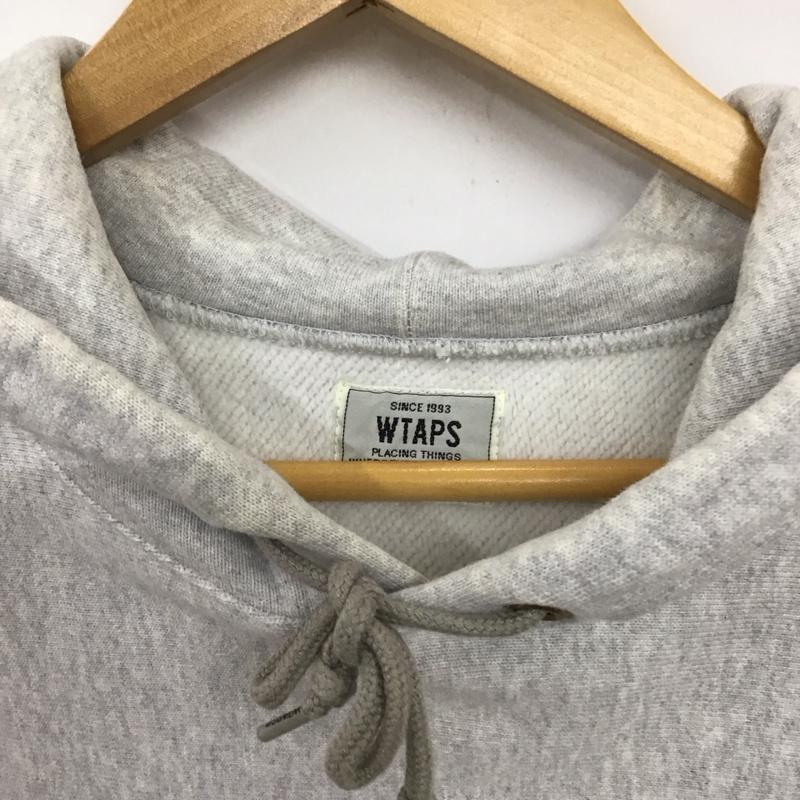ダブルタップス WTAPS パーカー 長袖 長袖パーカー プルオーバーパーカー スウェット L プリント 灰 / グレー / メンズ USED 古着 中古 10132668
