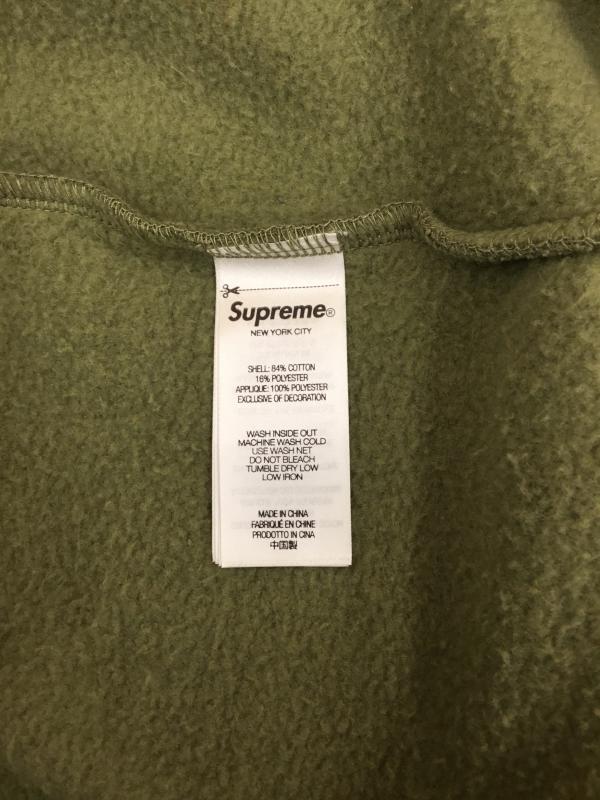 シュプリーム Supreme パーカー 長袖 Supreme 23AW Satin Applique Hooded L 刺繍 X ロゴ、文字 カーキ / カーキ / メンズ USED 古着 中古 10127170