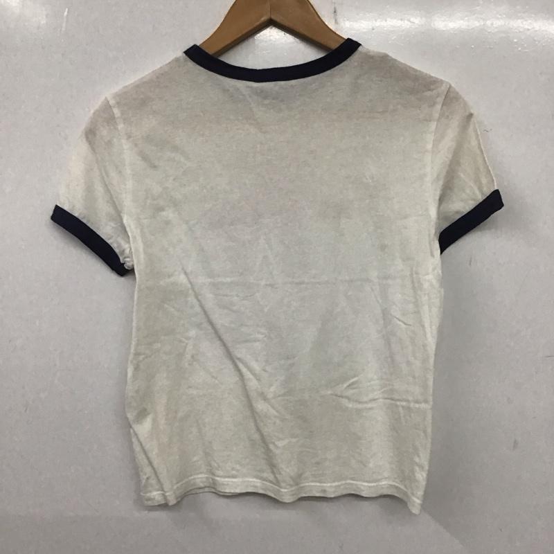 ザラ ZARA Tシャツ 半袖 M ロゴ、文字 X プリント 白 / ホワイト / レディース USED 古着 中古 10138164