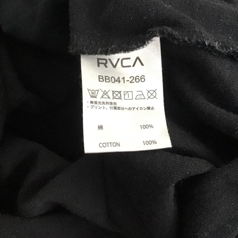 ルーカ RVCA Tシャツ 半袖 BB041-266 クルーネック バックプリント S ロゴ、文字 黒 / ブラック / メンズ USED 古着 中古 10144079