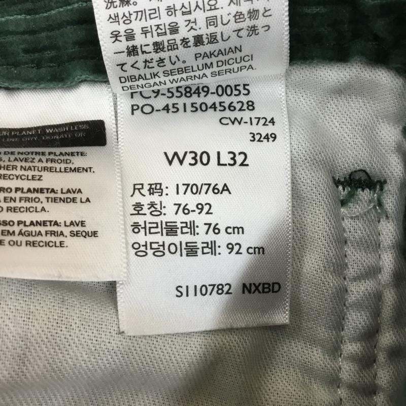 リーバイス Levi s パンツ ワークパンツ、ペインターパンツ コーデュロイパンツ 30インチ 無地 緑 / グリーン / メンズ USED 古着 中古 10138388