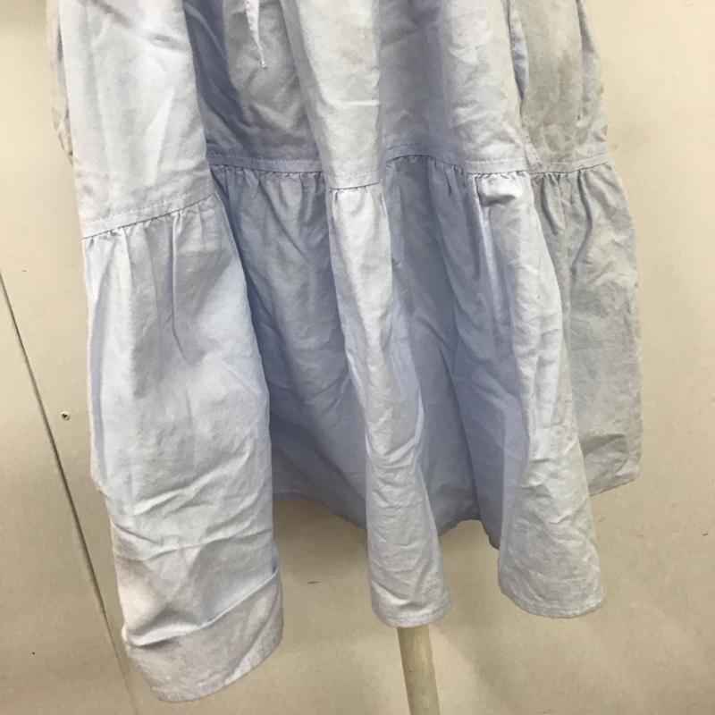 ザラ ZARA シャツ、ブラウス 半袖 半袖シャツ チュニック フレアシャツ XS 無地 水色 / ライトブルー / レディース USED 古着 中古 10126932