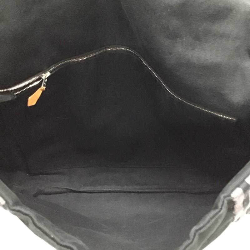 エルメス HERMES ショルダーバッグ ショルダーバッグ フールトゥ バサス キャンバス 無地 黒 / ブラック / メンズ USED 古着 中古 10118888