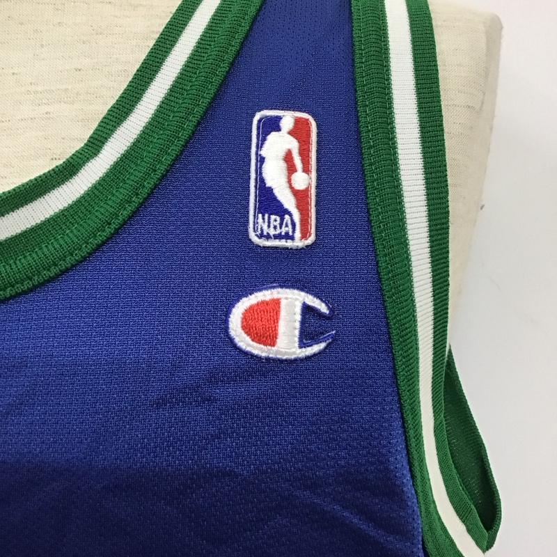 チャンピオン Champion タンクトップ タンクトップ バスケットボールユニフォーム スポーツウェア ノースリーブカットソー 90s 40 プリント 白 / ホワイト / X 緑 / グリーン / X 青 / ブルー / メンズ USED 古着 中古 10109572