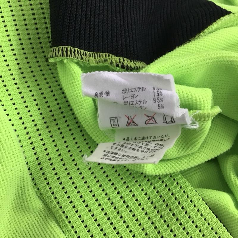 アディダス adidas カットソー 半袖 ADS-3582 L ロゴ、文字 黄緑 / イエローグリーン / メンズ USED 古着 中古 10130372