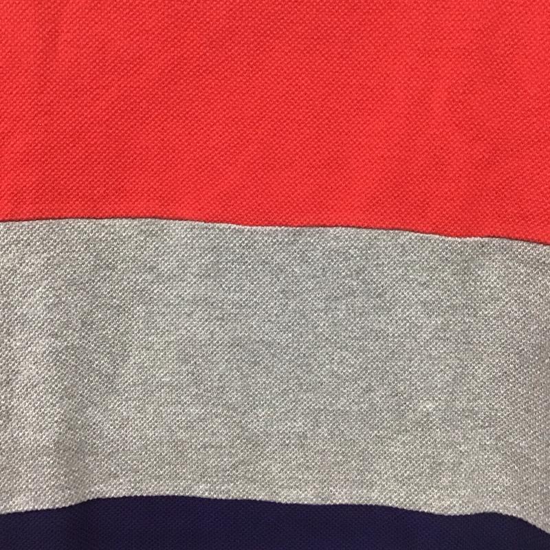 カブー KAVU Tシャツ 半袖 半袖カットソー プリントTシャツ ボーダー M ボーダー柄 灰 / グレー / X 赤 / レッド / X 紫 / パープル / メンズ USED 古着 中古 10138901