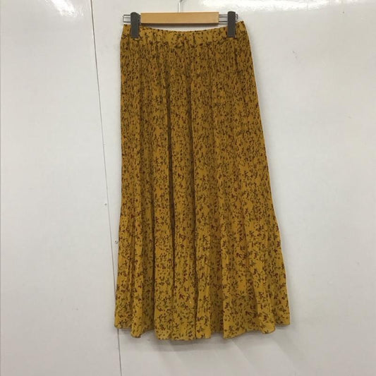 ニコアンド niko and... スカート ロングスカート 総柄 黄 / イエロー /  レディース USED 古着 中古 10131696