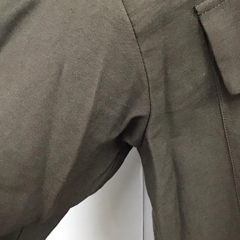 オペークドットクリップ OPAQUE.CLIP シャツ、ブラウス 長袖 637-82024 ドレープツイル リラクシーシャツジャケット L 無地 ダークブラウン / ダークブラウン / レディース USED 古着 中古 10117712