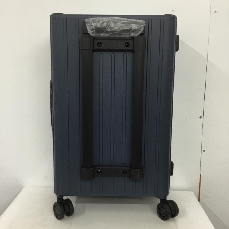 アンドフラット &.FLAT スーツケース、トランク スーツケース、トランク FL14-4-00002 折りたたみ ハードキャリーバッグ キャリーケース 箱有 ロゴ、文字 紺 / ネイビー / メンズ USED 古着 中古 10137511