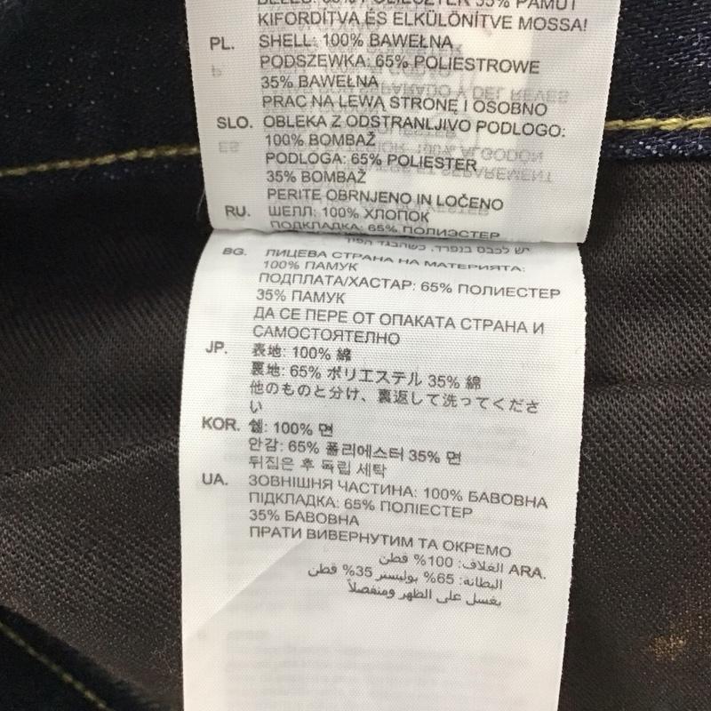 ジースターロゥ G-STAR RAW パンツ デニム、ジーンズ デニムパンツ スリムパンツ カジュアルパンツ ストレッチパンツ 31インチ ロゴ、文字 インディゴ / インディゴ / メンズ USED 古着 中古 10131305