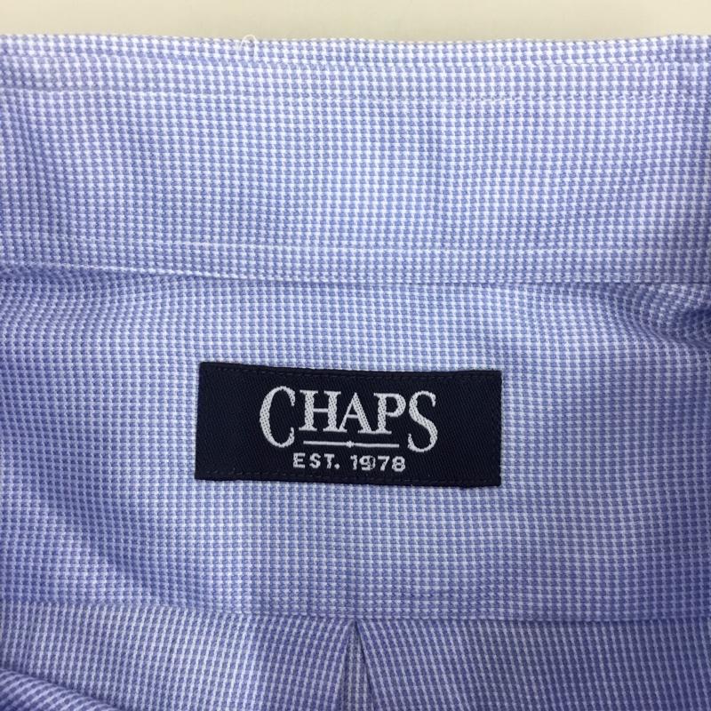 チャップス CHAPS シャツ、ブラウス 長袖 ボタンダウン 胸ポケット 水色 / ライトブルー / メンズ USED 古着 中古 10115536