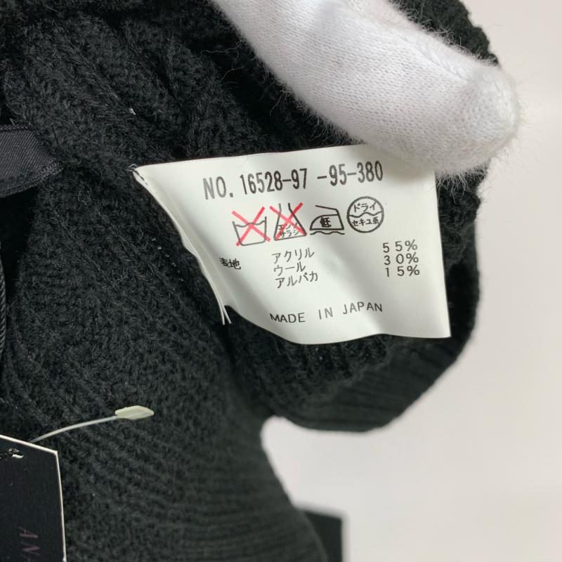 アナイ ANAYI ニット、セーター 長袖 38 無地 黒 / ブラック / レディース USED 古着 中古 10015918