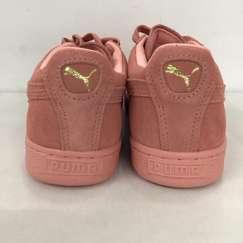 プーマ PUMA スニーカー スニーカー 355462 12 CLASSIC スエード 25cm 25.0cm ロゴ、文字 桃 / ピンク / レディース USED 古着 中古 10123372