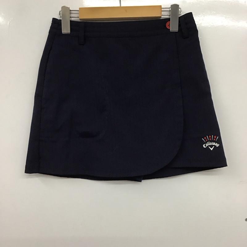 キャロウェイ CALLAWAY パンツ ショートパンツ 241-6125803 ショートパンツ ゴルフ スポーツウェア S ストライプ 紺 / ネイビー / レディース USED 古着 中古 10133035