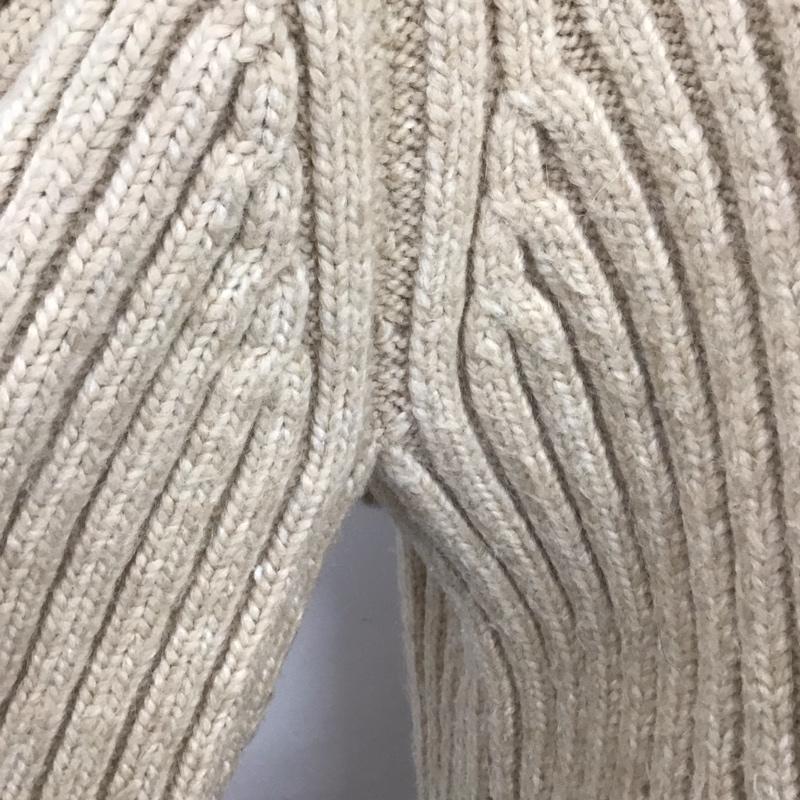 ザラ ZARA ニット、セーター 長袖 長袖ニットカットソー ニット セーター Vネックニット M 無地 ベージュ / ベージュ / レディース USED 古着 中古 10123726
