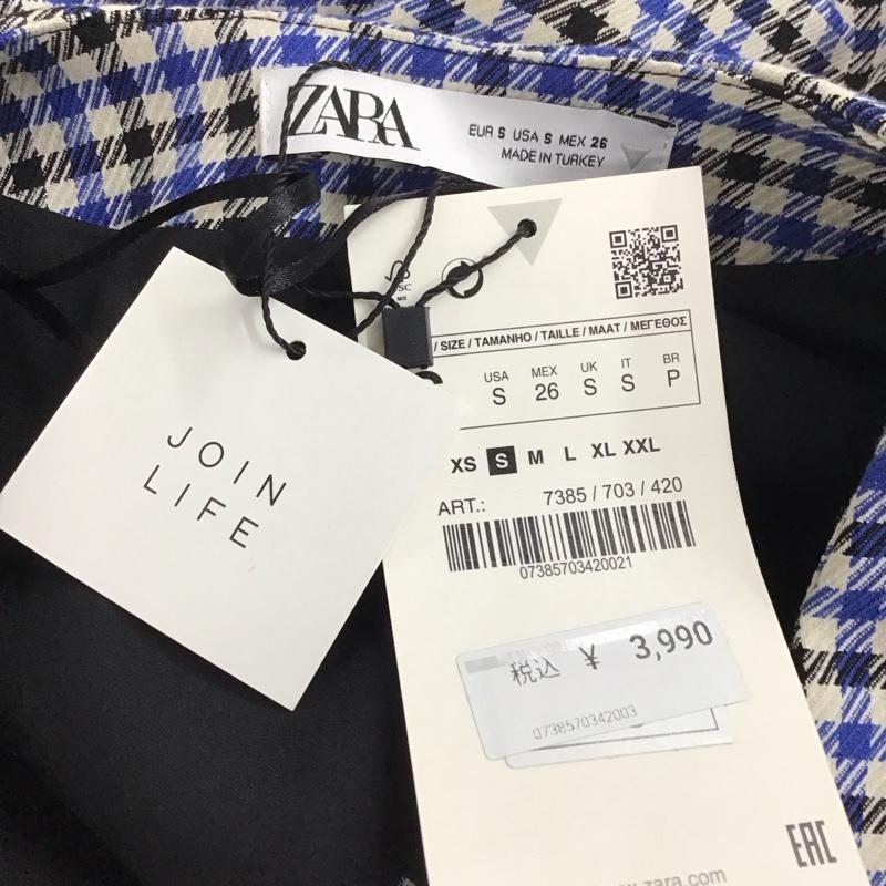 ザラ ZARA ベスト ベスト ベスト プルオーバーベスト Vネック S チェック マルチカラー / マルチカラー / レディース USED 古着 中古 10125211