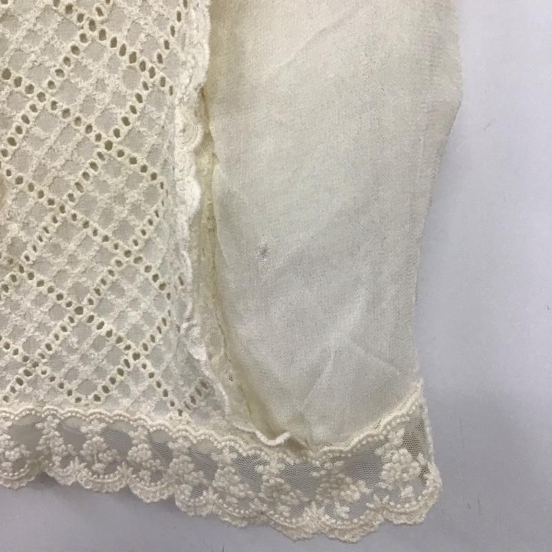 ザラ ZARA タンクトップ タンクトップ 6189 021 712 ノースリーブ L レース柄 アイボリー / アイボリー / レディース USED 古着 中古 10133729