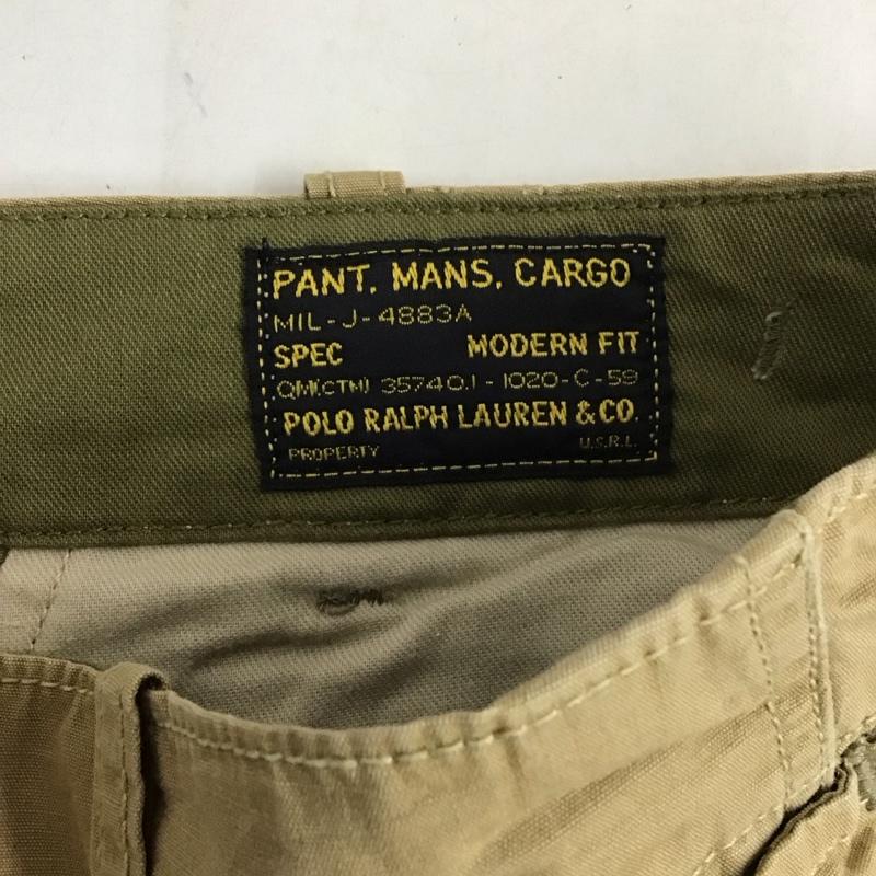 ポロバイラルフローレン Polo by RALPH LAUREN パンツ ワークパンツ、ペインターパンツ ワークパンツ 32インチ ロゴ、文字 ベージュ / ベージュ / メンズ USED 古着 中古 10130708