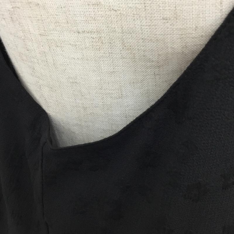 ダブルクローゼット w closet ワンピース ロングスカート ノースリーブワンピース ロングワンピース フレアワンピース FREE 総柄 黒 / ブラック / レディース USED 古着 中古 10118566
