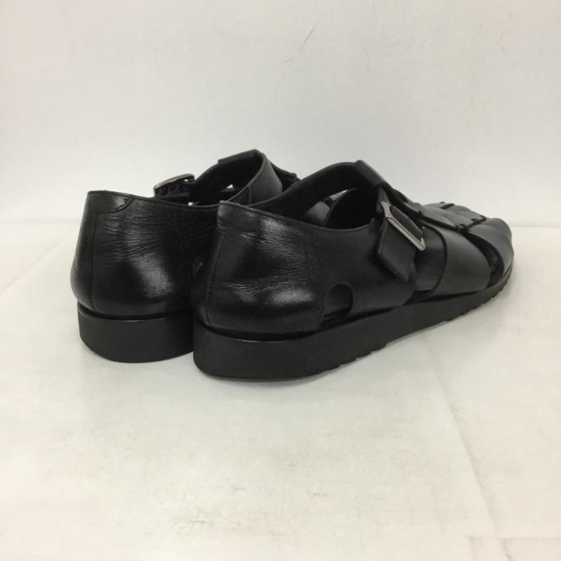 パラブーツ Paraboot サンダル サンダル 123312 グルカサンダル レザー PACIFIC 45 箱有 無地 黒 / ブラック / メンズ USED 古着 中古 10138474