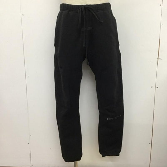 エッセンシャルズ ESSENTIALS パンツ ワークパンツ、ペインターパンツ ワークパンツ ワイドパンツ カジュアルパンツ スウェットパンツ S ロゴ、文字 黒 / ブラック /  メンズ USED 古着 中古 10124769