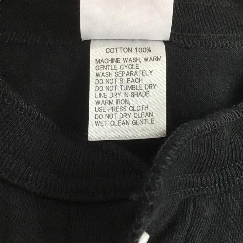 ヘルスニット Healthknit カットソー 半袖 半袖カットソー 無地Tシャツ ヘンリーネックカットソー M 無地 黒 / ブラック / メンズ USED 古着 中古 10138111