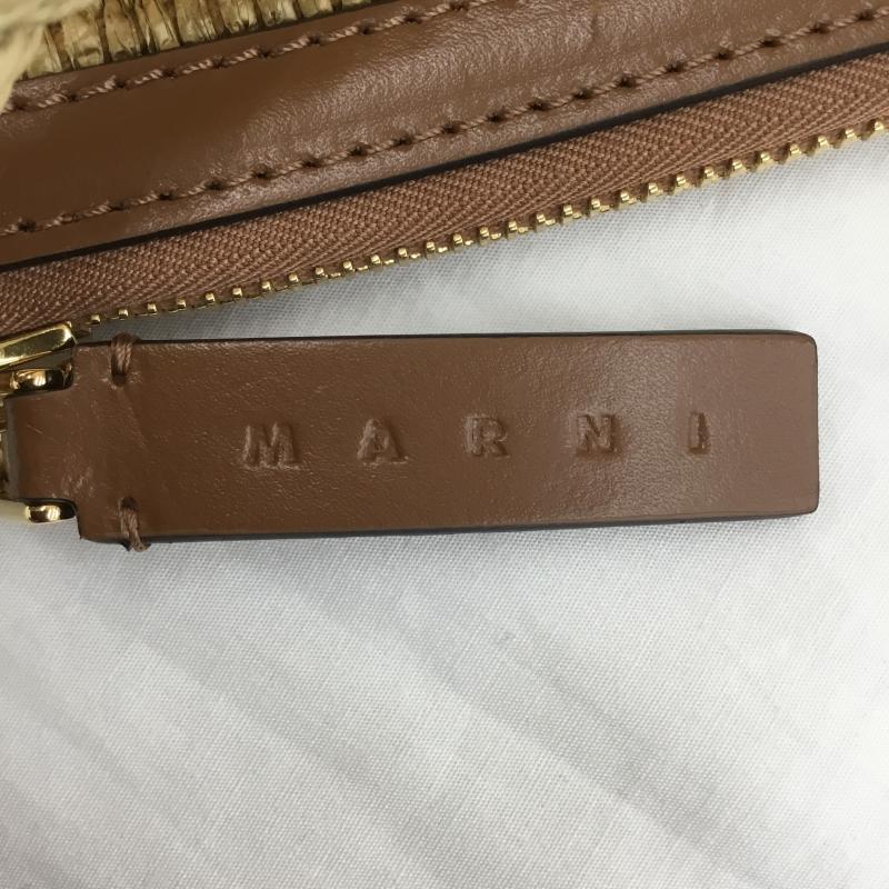マルニ MARNI ショルダーバッグ ショルダーバッグ PHMO0011U1 ミニショルダー カゴバッグ ロゴ、文字 茶 / ブラウン / レディース USED 古着 中古 10112598