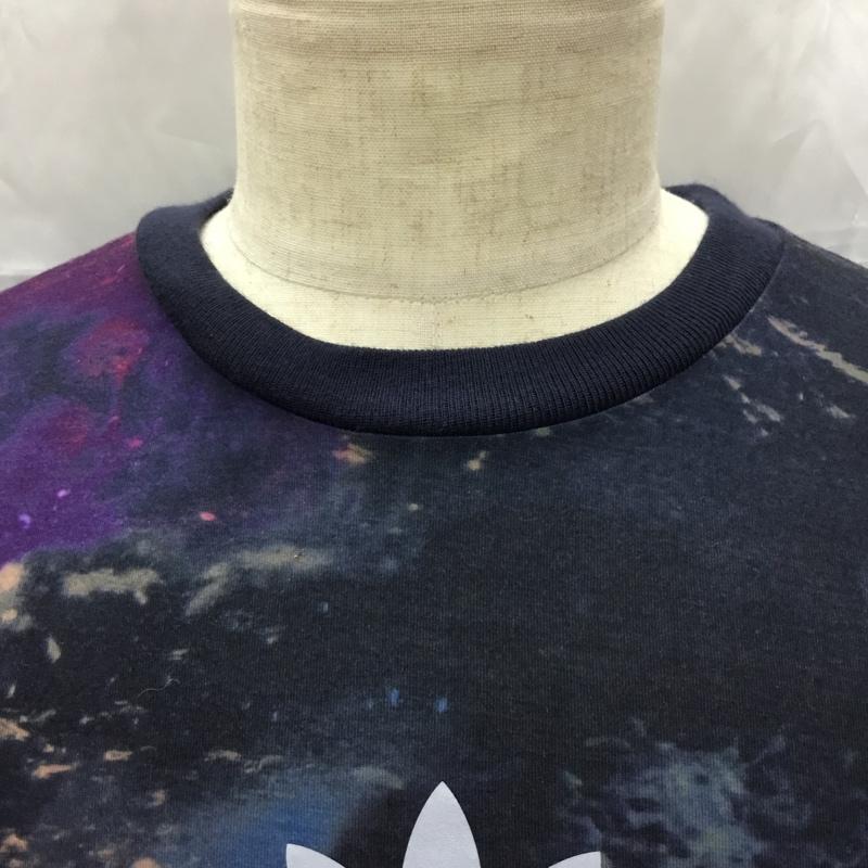 アディダスオリジナルス adidas originals Tシャツ 半袖 AJ7871 RainyLongRunningS/STee 半袖カットソー スポーツウェア クルーネックカットソー M ロゴ、文字 マルチカラー / マルチカラー / メンズ USED 古着 中古 10106584