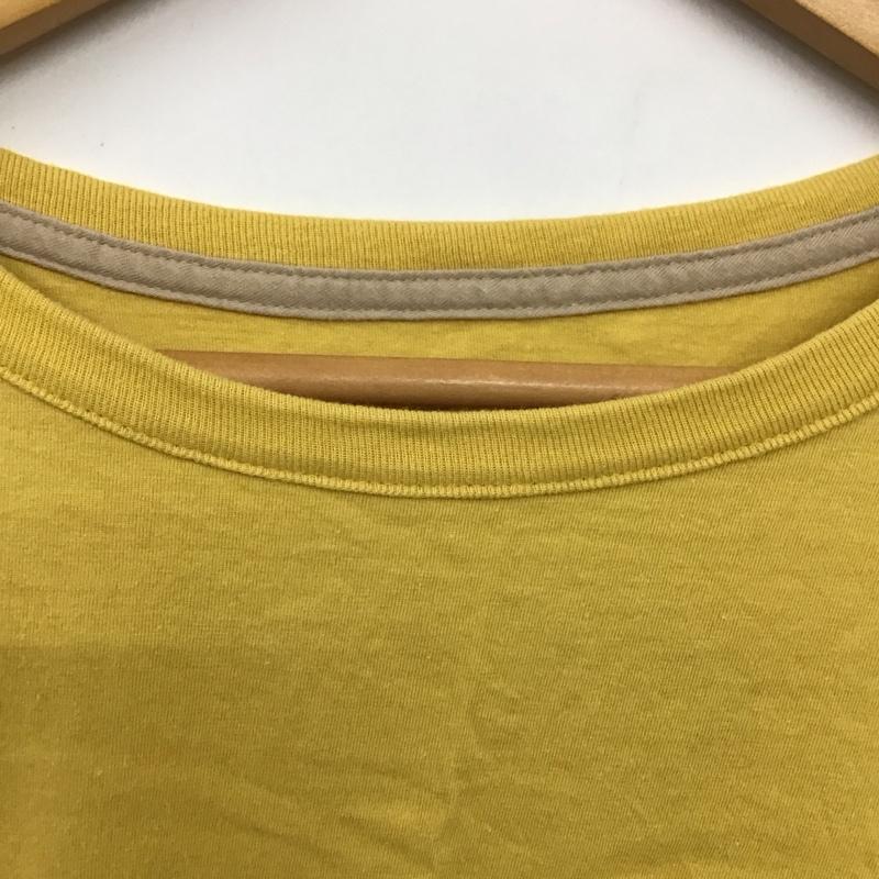 パタゴニア patagonia Tシャツ 半袖 37532 スカイライン オーガニック イージーカット ポケット ティー S ロゴ、文字 黄 / イエロー / レディース USED 古着 中古 10131082