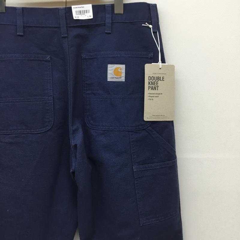 カーハートダブリューアイピー Carhartt WIP パンツ ワークパンツ、ペインターパンツ DOUBLE KNEE PANT I031501.01.02.32 33インチ 無地 紺 / ネイビー / メンズ USED 古着 中古 10128838