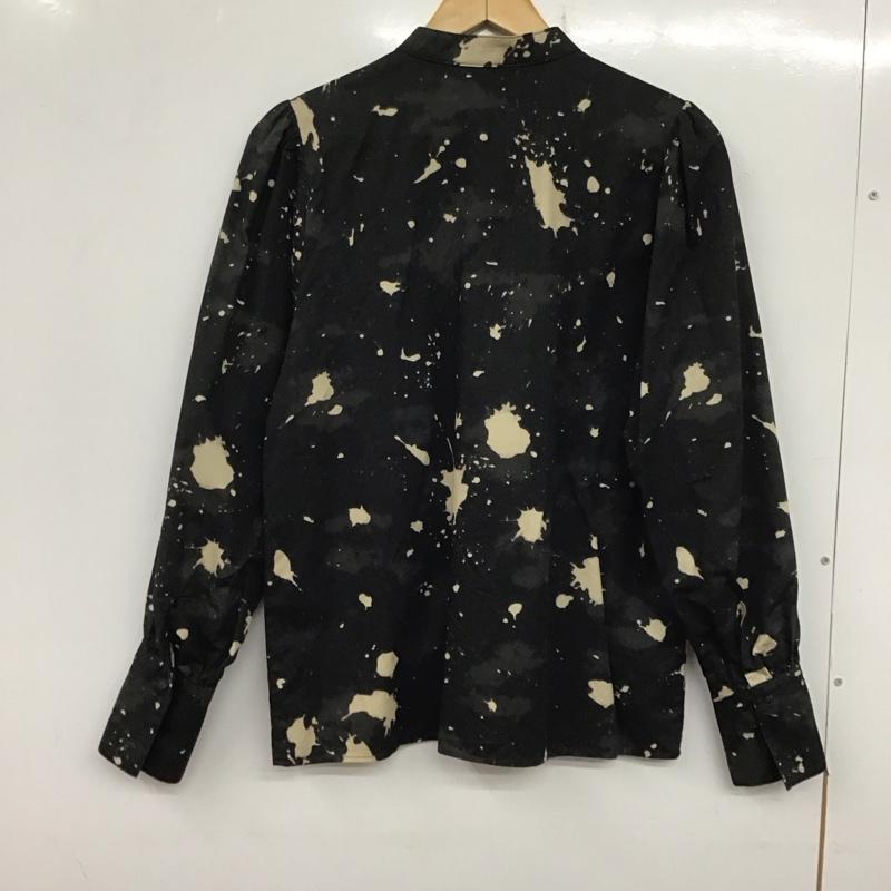 マウジー MOUSSY シャツ、ブラウス 長袖 010ESB30-0410 BLEACH PRINTED SHIRT チャイナシャツ FREE 黒 / ブラック / レディース USED 古着 中古 10137777
