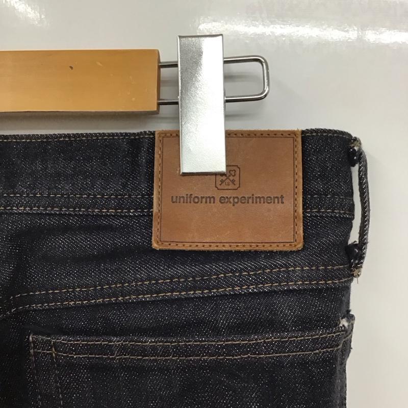 ユニフォームエクスペリメント uniform experiment パンツ デニム、ジーンズ デニムパンツ ワイドパンツ カジュアルパンツ 32インチ 無地 インディゴ / インディゴ / メンズ USED 古着 中古 10130499