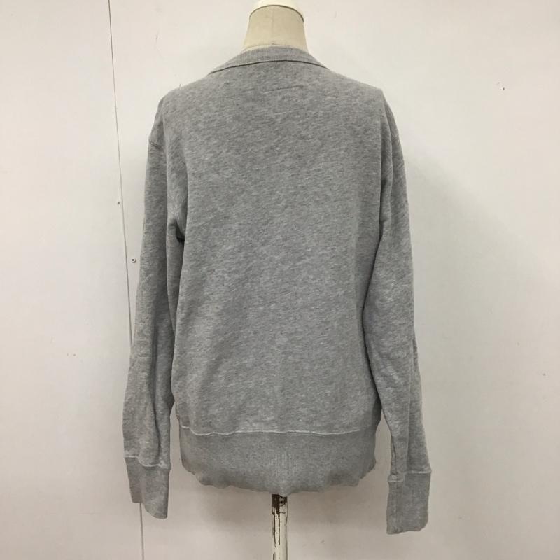 チャンピオン Champion トレーナー 長袖 CWSJ026 スウェット クルーネック 裏毛 M ロゴ、文字 灰 / グレー / レディース USED 古着 中古 10123048