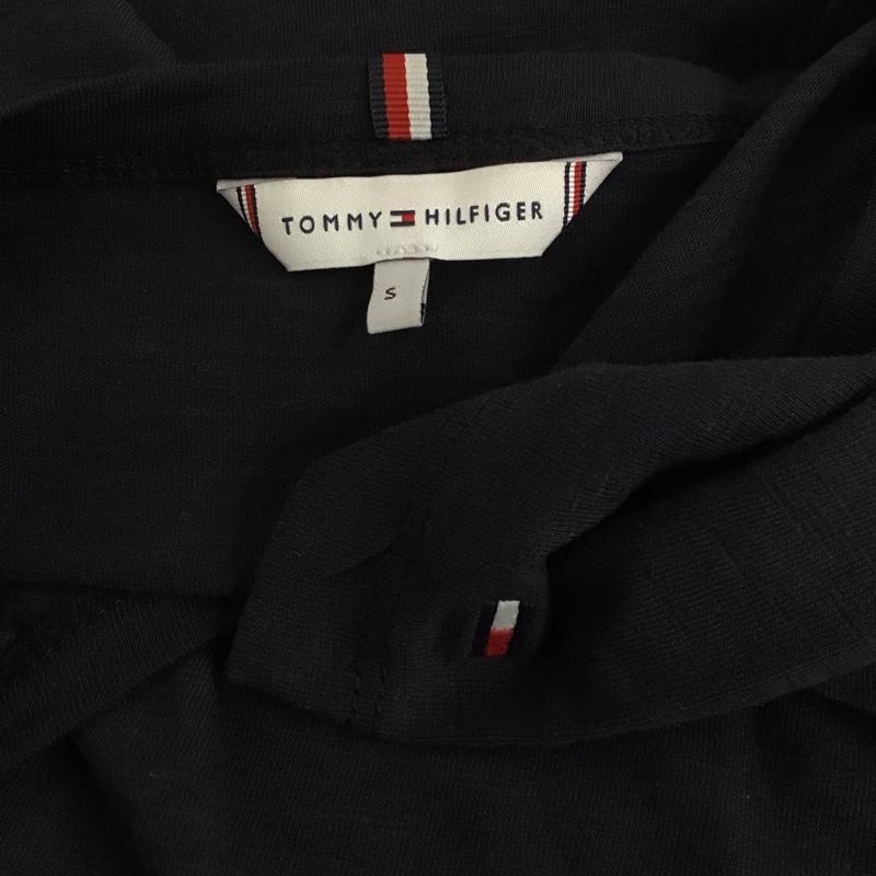 トミーヒルフィガー TOMMY HILFIGER Tシャツ 半袖 クルーネック S ロゴ、文字 紺 / ネイビー / レディース USED 古着 中古 10123064