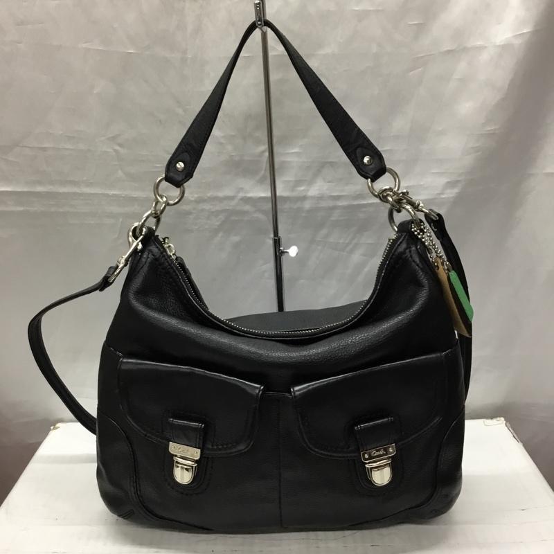 コーチ COACH ショルダーバッグ ショルダーバッグ 22423 2WAY レザー 無地 黒 / ブラック / レディース USED 古着 中古 10119111