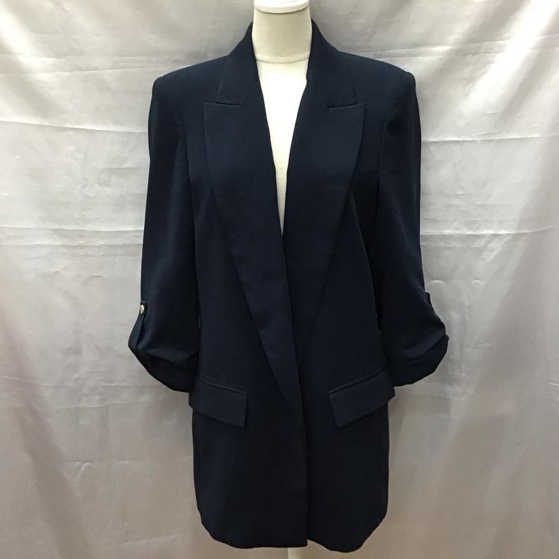 ザラ ZARA ジャケット、上着 ジャケット、ブレザー XS 無地 紺 / ネイビー / レディース USED 古着 中古 10117978