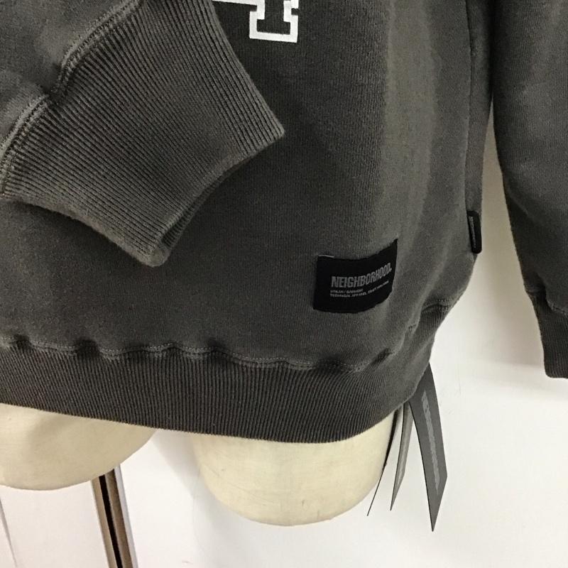 ネイバーフッド NEIGHBORHOOD トレーナー 長袖 242unnh-csm01 PIGMENTDYEDSWEATSHIRTLS 長袖トレーナー プリントスウェット S プリント 黒 / ブラック /  メンズ USED 古着 中古 10119119