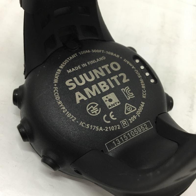 スント SUUNTO 腕時計 デジタル AMBIT2 100M-300FT-10BAR GPS 箱有 ロゴ、文字 黒 / ブラック / メンズ USED 古着 中古 10106656