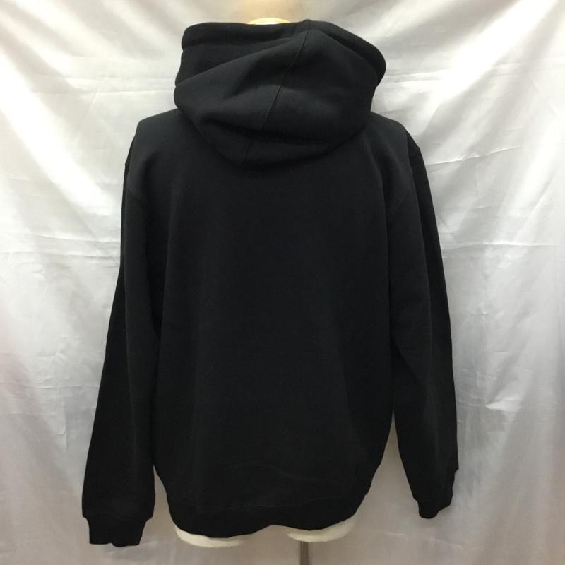 ステューシー STUSSY パーカー 長袖 長袖パーカー フード付きパーカー プリントスウェット トレーナー M ロゴ、文字 黒 / ブラック /  メンズ USED 古着 中古 10117092