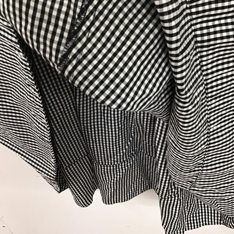 スナイデル SNIDEL ワンピース ロングスカート SWFO211052 ウエストマークワンピース 半袖チェックワンピース 0 チェック 白 / ホワイト / X 黒 / ブラック / レディース USED 古着 中古 10136016
