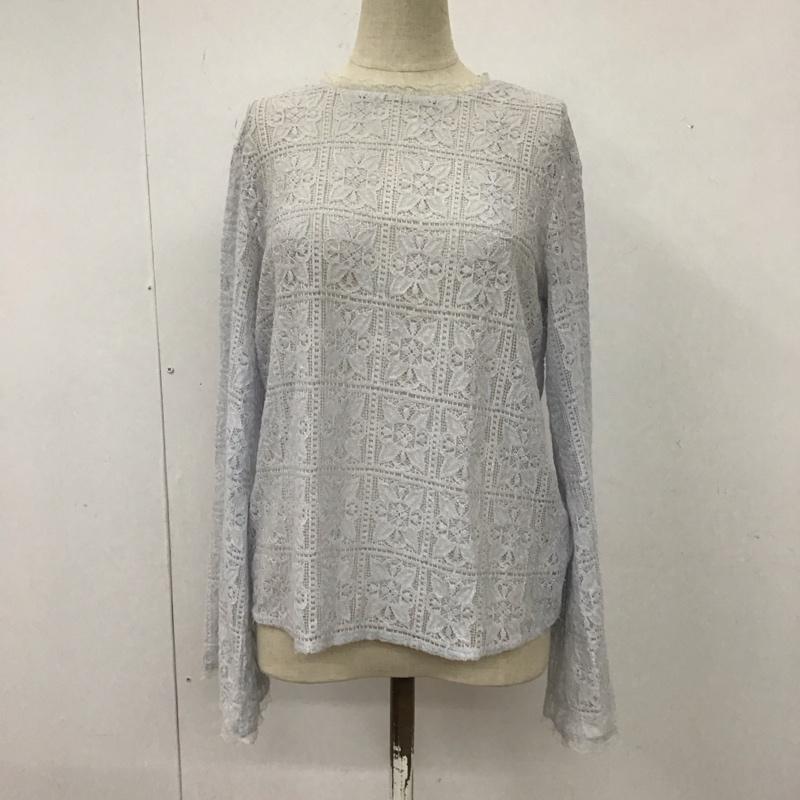 エヘカソポ ehka sopo カットソー 長袖 1705004 総レース FREE レース柄 紫 / パープル /  レディース USED 古着 中古 10115027