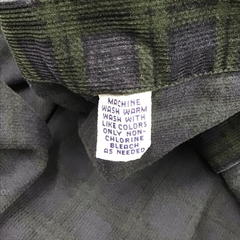 ラルフローレン RALPHLAUREN シャツ、ブラウス 長袖 ボタンダウン チェック L ワンポイント 紺 / ネイビー / X カーキ / カーキ / メンズ USED 古着 中古 10112403