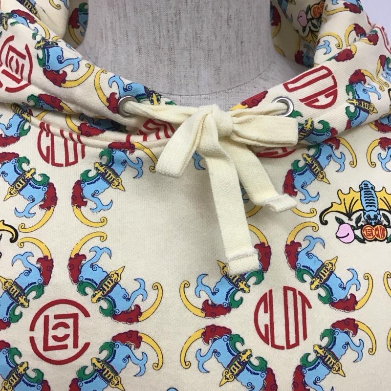 クロット アパレル CLOTAPPAREL パーカー 長袖 XL プリント アイボリー / アイボリー / メンズ USED 古着 中古 10106417