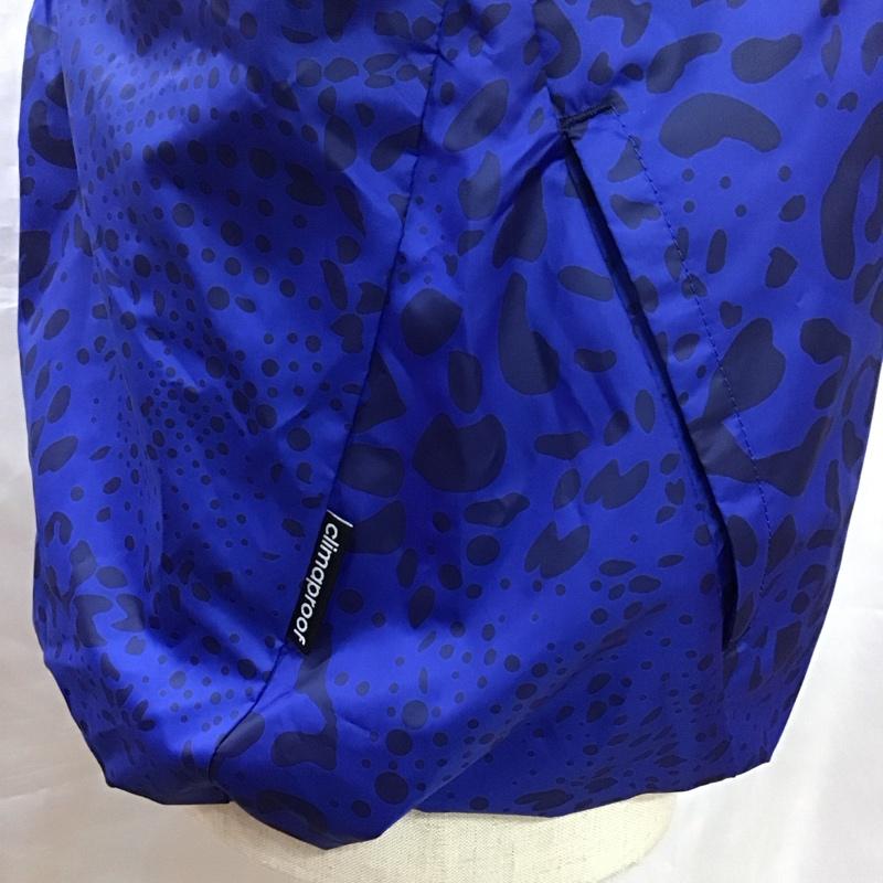 アディダス adidas ジャケット、上着 ジャンパー、ブルゾン S04735 JED80 トレーニング ActiveTraining レオパード柄 裏起毛ウインドブレーカー S ロゴ、文字 X ヒョウ柄・レオパード柄 青 / ブルー / レディース USED 古着 中古 10113230