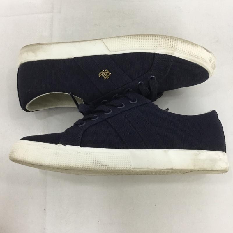 ローレンラルフローレン LAUREN RALPH LAUREN スニーカー スニーカー 13297 ローカット UK3.5 US:6 ワンポイント 紺 / ネイビー / レディース USED 古着 中古 10134859