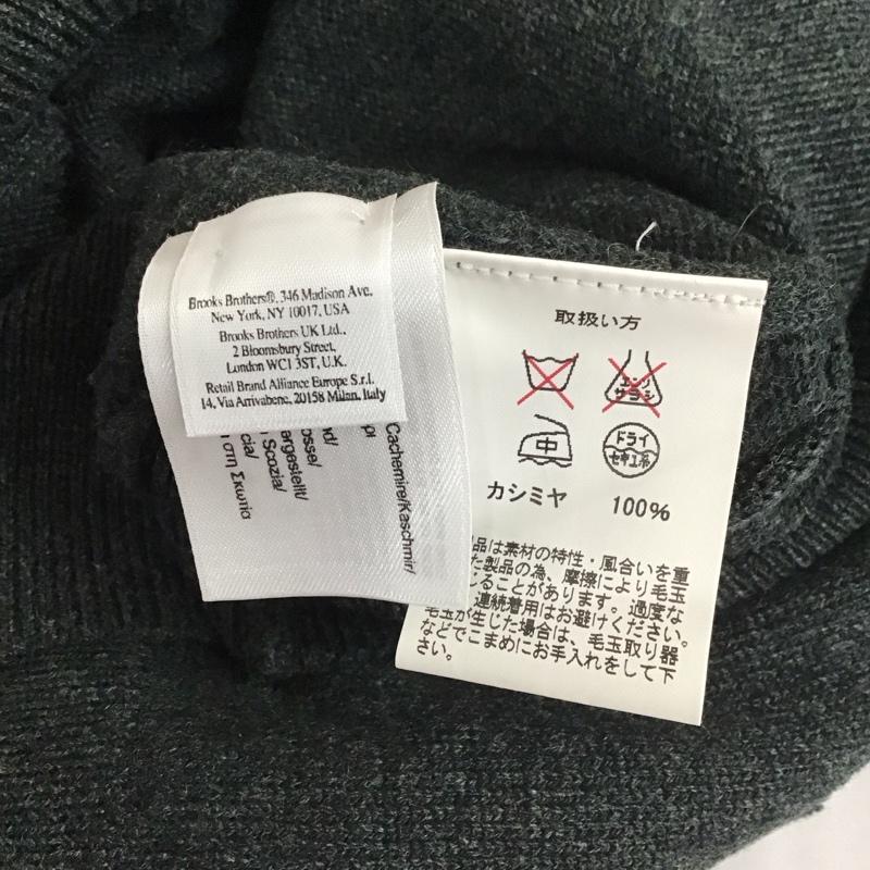ブルックスブラザーズ BROOKS BROTHERS ニット、セーター 長袖 長袖ニットカットソー ニット セーター Vネックニット M 無地 緑 / グリーン / メンズ USED 古着 中古 10112570