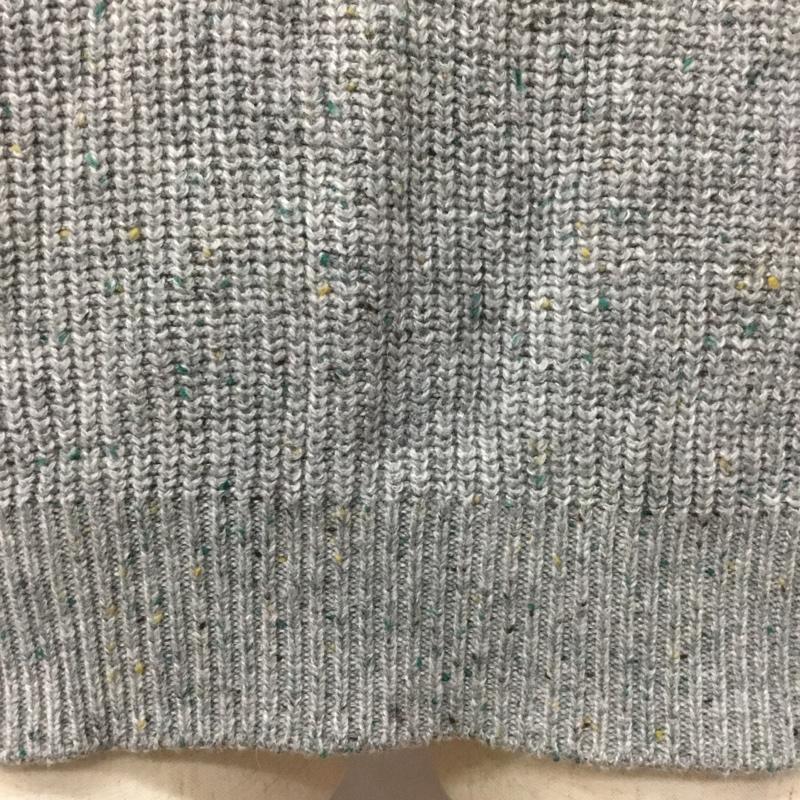 エアロポステール AEROPOSTALE ニット、セーター 長袖 長袖ニットカットソー ニット セーター クルーネックニット L 無地 灰 / グレー / メンズ USED 古着 中古 10113549