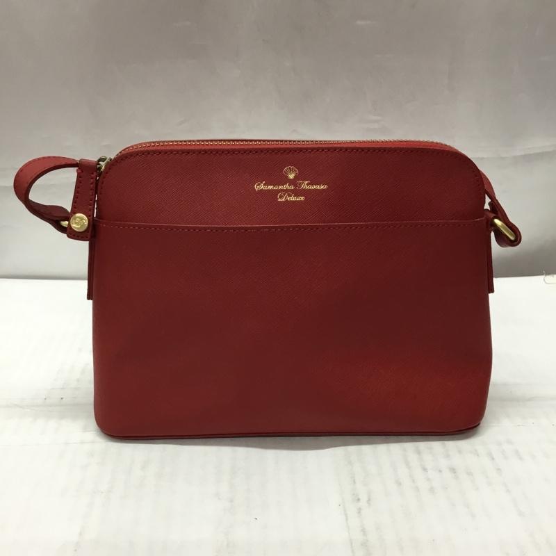 サマンサタバサ デラックス Samantha Thavasa Deluxe ショルダーバッグ ショルダーバッグ ロゴ、文字 赤 / レッド / レディース USED 古着 中古 10108215